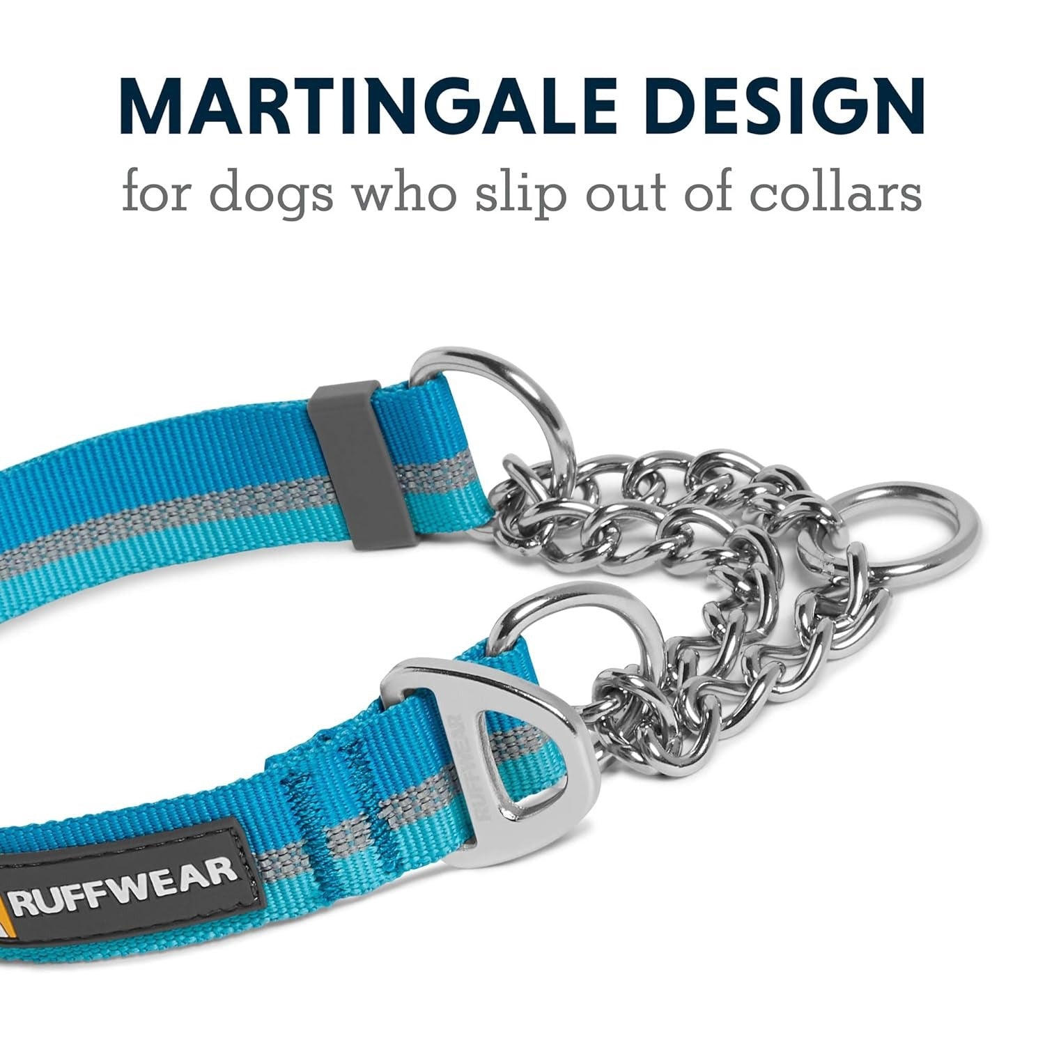 Ruffwear Chain Reaction Martingale Collar for Dogs-Blue Dusk