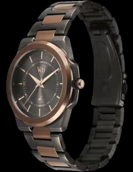 Fastrack Vyb 6.0 Nimbus Quartz Grey Round Dial Men's Watch
