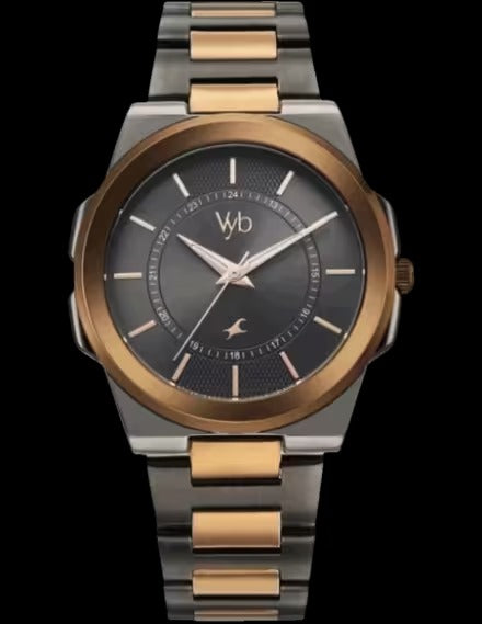 Fastrack Vyb 6.0 Nimbus Quartz Grey Round Dial Men's Watch