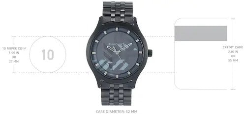 Fastrack Gamify Quartz Analog Grey Dial Metal Strap Watch