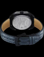 Fastrack Oceanyx Quartz Analog with Date Black Dial Blue Strap Watch