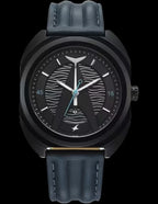 Fastrack Oceanyx Quartz Analog with Date Black Dial Blue Strap Watch