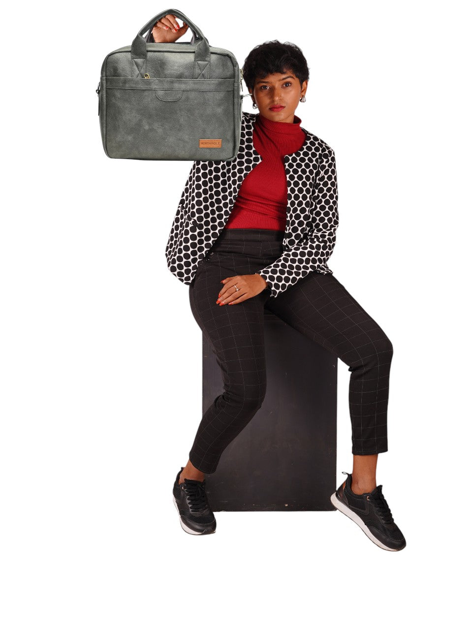 North Pole| Gray vegan leather messenger bag,Vegan Leather Messenger Bag, Gray Faux Leather Messenger Bag ,Vegan Leather Office Bag