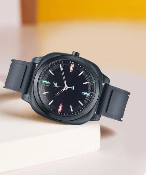 Fastrack Hype Retro Aracde Quartz Analog Unisex Watch With Black Dial Black Silicone Strap Watch