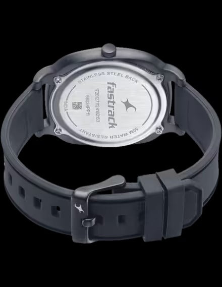 Fastrack Hype Retro Aracde Quartz Analog Unisex Watch With Black Dial Black Silicone Strap Watch