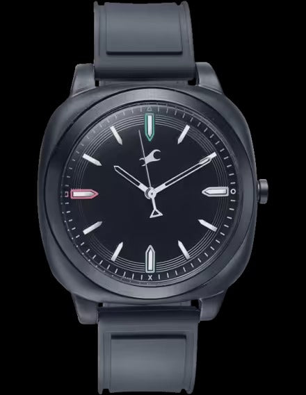 Fastrack Hype Retro Aracde Quartz Analog Unisex Watch With Black Dial Black Silicone Strap Watch