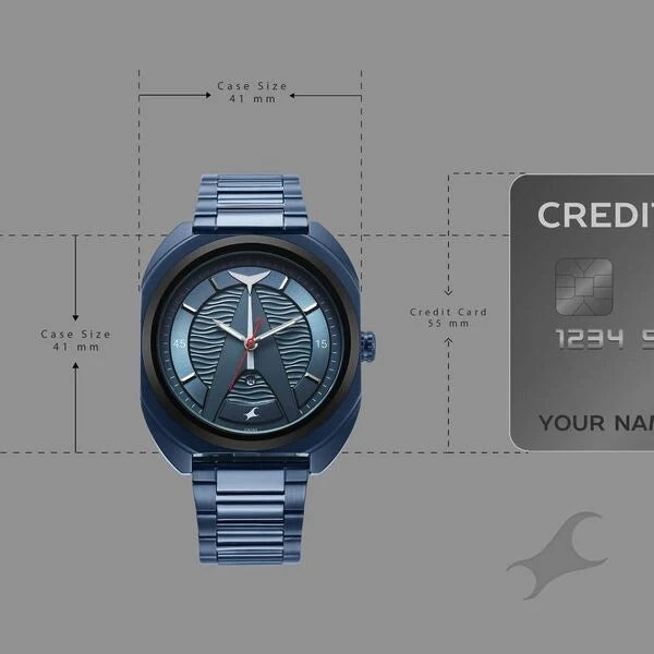 Fastrack Oceanyx Quartz Analog with Date Blue Dial /Blue Strap Watch