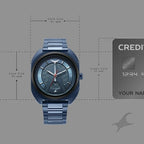 Fastrack Oceanyx Quartz Analog with Date Blue Dial /Blue Strap Watch