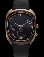 Fastrack UFO Quartz Multifunction Black Dial Black Leather Strap Watch