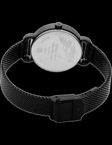 Fastrack Animal Print Quartz Analog Black Dial Stainless Steel Strap Watch
