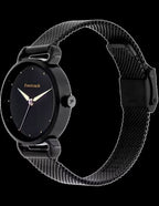 Fastrack Animal Print Quartz Analog Black Dial Stainless Steel Strap Watch