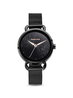 Fastrack Animal Print Quartz Analog Black Dial Stainless Steel Strap Watch