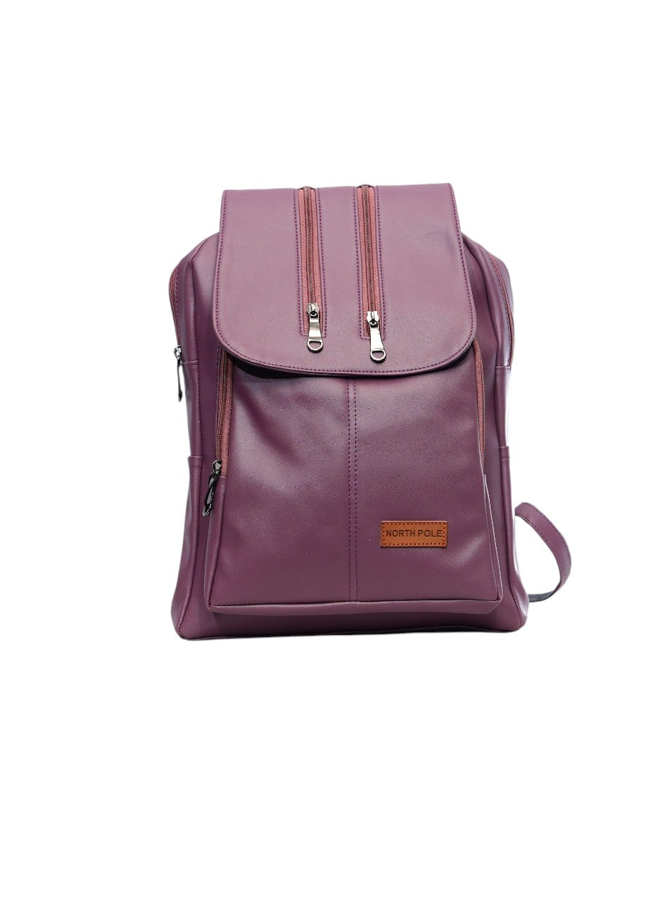 North Pole| Purple faux leather backpack ,Purple Vegan Leather Backpack, Faux Leather Backpack for Women, Purple PU Leather Backpack