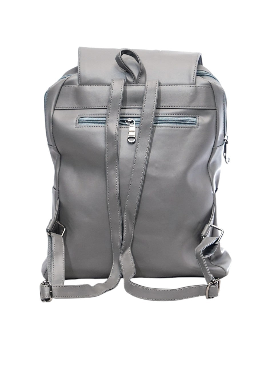 North Pole| Gray faux leather backpack ,Backpack for Women ,Casual Daypack Office Backpack. College Backpack, Travel Backpack