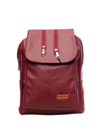 North Pole| Red Leather Backpack,Leather Backpack for Women, Durable Leather Backpack ,Zipper Closure Leather Backpack ,Adjustable Strap Backpack