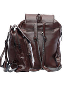 North Pole| Brown North Pole Vintage  backpack,Faux Leather Vintage Backpack ,Durable Travel Backpack ,Multi-Compartment Backpack ,Adjustable Strap Backpack ,Zipper Closure Backpack