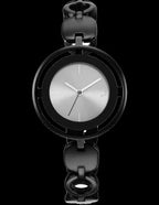 Fastrack Glitch Quartz Analog Grey Dial Metal Strap Watch