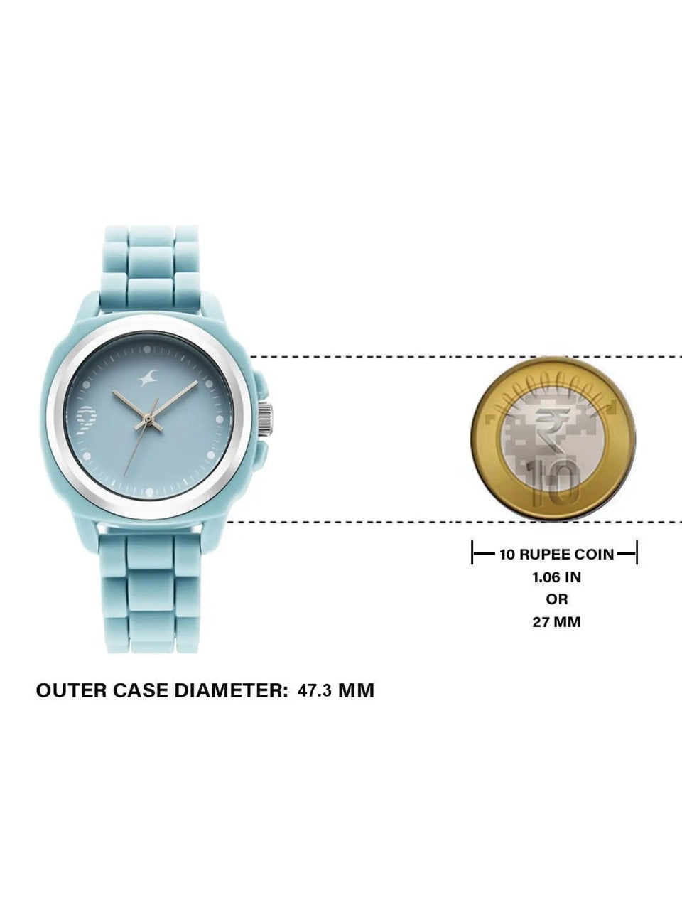 Fastrack Tees Hype Bounce Quartz Blue Round Dial Men's Watch
