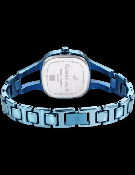 Fastrack Pulse Quartz Analog Mother of Pearl Dial Metal Strap Watch
