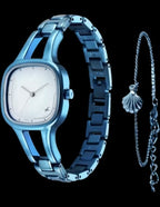 Fastrack Pulse Quartz Analog Mother of Pearl Dial Metal Strap Watch
