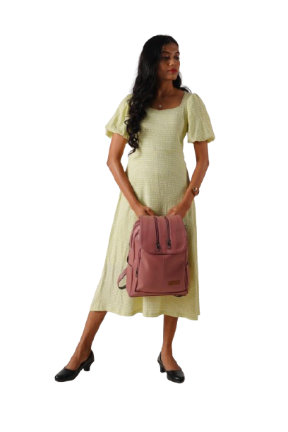 North Pole| Soft pink Leather Back  pack,Leather Backpack for Women, Lightweight Faux Leather Backpack ,Durable PU Leather Backpack ,Zipper Closure Backpack ,Adjustable Strap Backpack