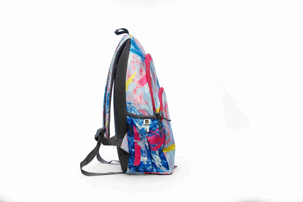 North Pole| Multi-colored backpack,Lightweight Backpack ,Durable School Backpack ,Multi-Compartment Backpack ,Zipper Closure Backpack ,Adjustable Strap Backpack