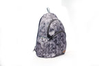 North Pole branded backpack with a grey and white abstract geometric pattern,Kids School Backpack ,Preschool Backpack ,Nursery School Bag, College Backpack