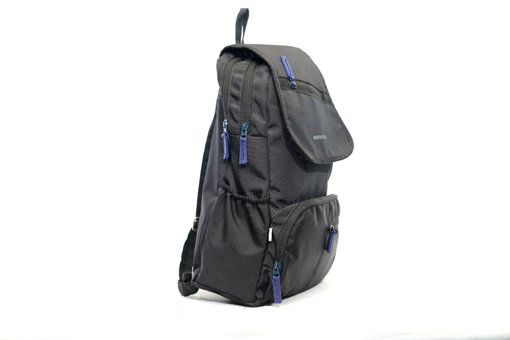 North Pole|  Black colored backpack,Trendy backpack, Casual backpack, School backpack, College backpack, Travel backpack, Laptop backpack, Durable backpack, Lightweight backpack