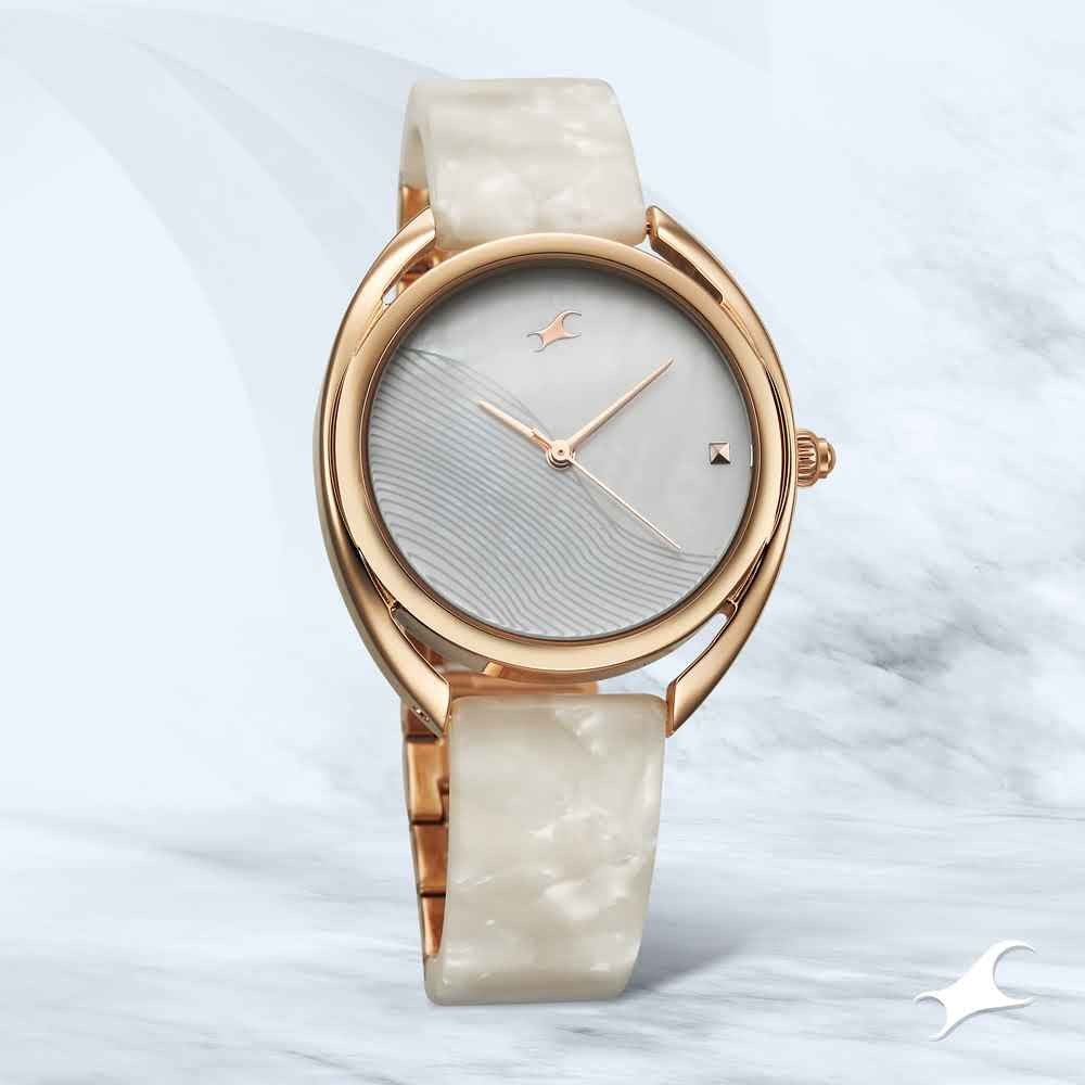Fastrack Younique 3.0 Quartz White Round Dial Women's Watch