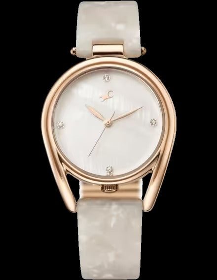 Fastrack Younique 3.0 Quartz White Round Dial Women's Watch