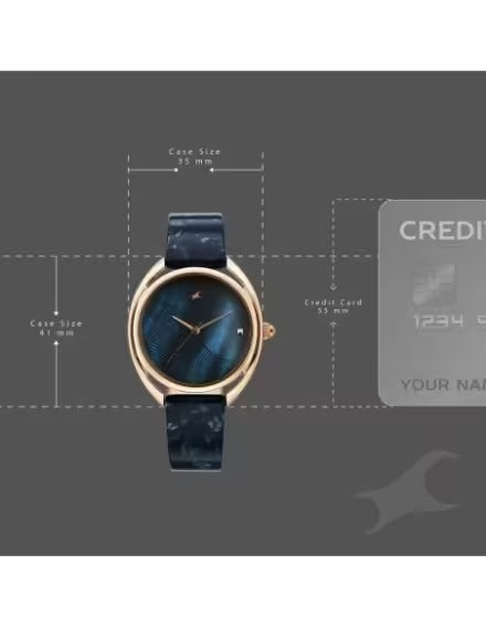 Fastrack Younique 3.0 Quartz Navy Blue Round Dial Women's Watch