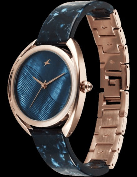 Fastrack Younique 3.0 Quartz Navy Blue Round Dial Women's Watch