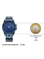 Fastrack Pulse Quartz Analog Blue Dial With Blue Stainless Steel Strap Watch
