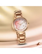 Fastrack Uptown Retreat Quartz Analog Pink Dial Metal Strap Watch