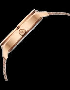 Fastrack Thor Quartz Analog White Dial Rose Gold Stainless Steel Strap Analog Watch for Women