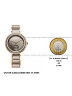 Fastrack Oceanyx - Ceramic Quartz Analog Grey Dial Two Toned Strap Watch