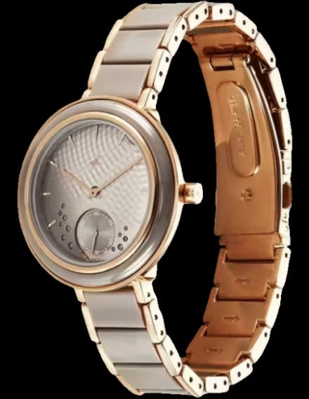 Fastrack Oceanyx - Ceramic Quartz Analog Grey Dial Two Toned Strap Watch