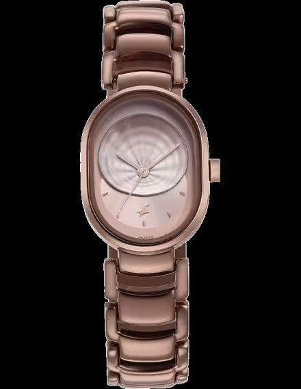 Fastrack Uptown Retreat Quartz Analog Brown Dial Brown Metal Strap Watch