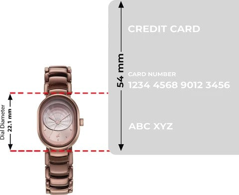 Fastrack Uptown Retreat Quartz Analog Brown Dial Brown Metal Strap Watch