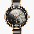 Fastrack Oceanyx - Ceramic Quartz Analog Black Dial Two Toned Strap Watch