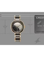 Fastrack Oceanyx - Ceramic Quartz Analog Black Dial Two Toned Strap Watch