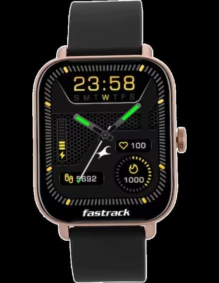 Fastrack Reflex Vox 2.0 Black Dial Silicone Band Smartwatch