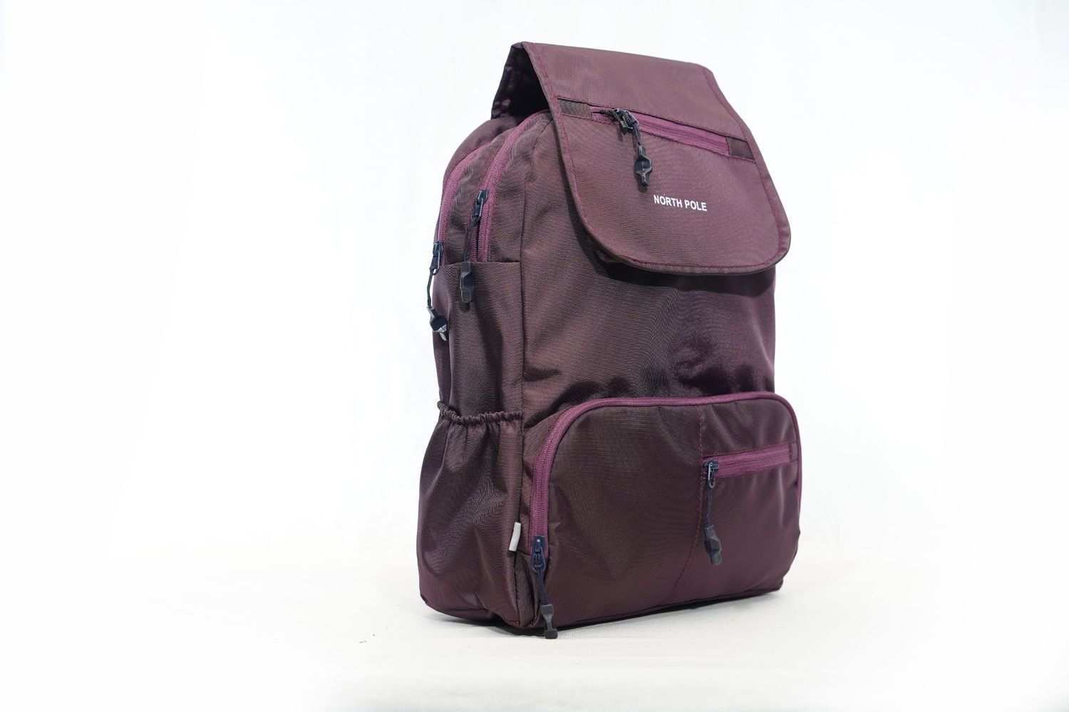 North Pole|  purple backpack,Durable backpack, Lightweight backpack, Multi-compartment backpack, Unisex backpack, Teen backpack, Kids backpack, Daily use backpack