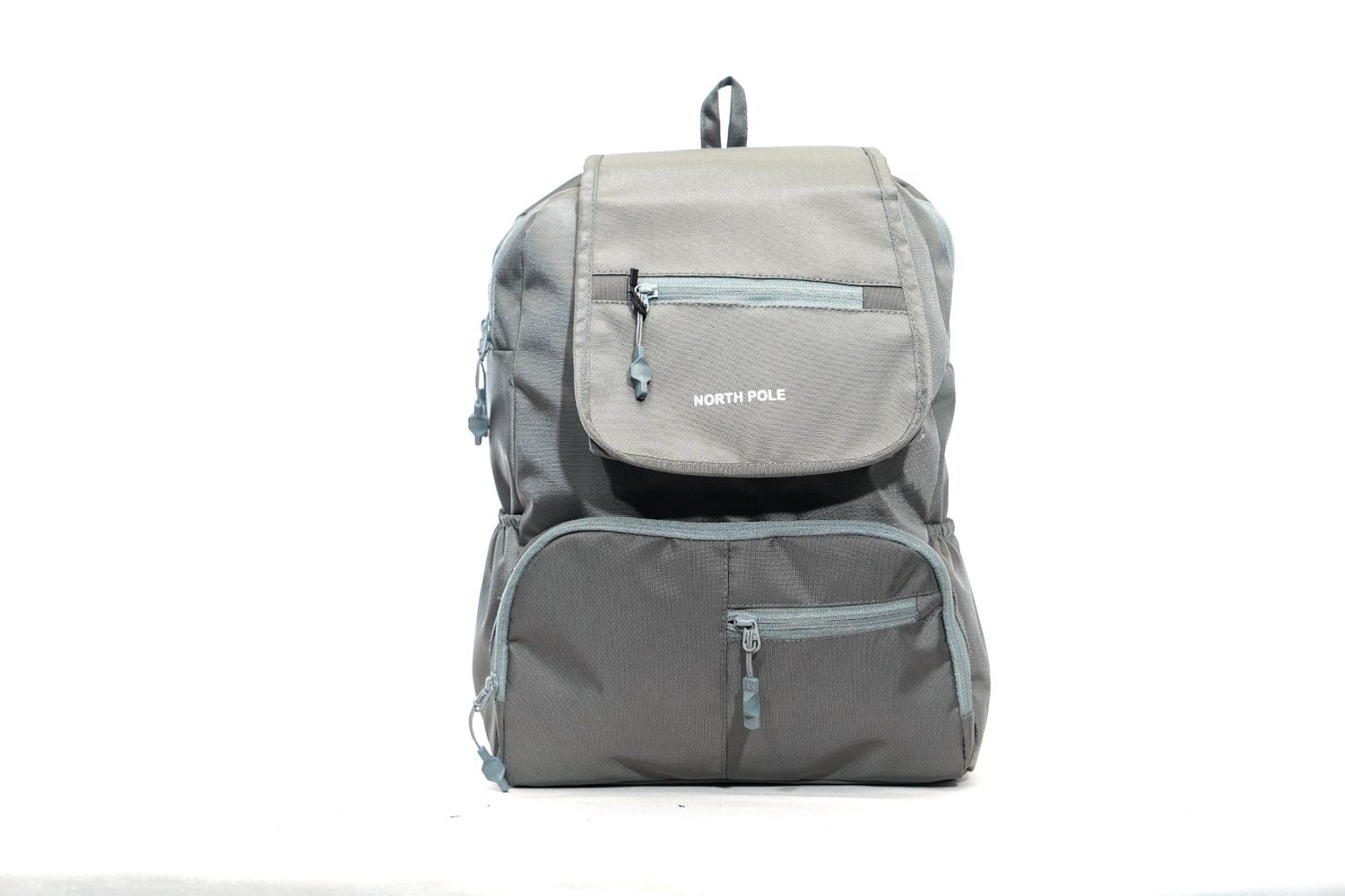 North Pole| Grey, foldable backpack,Lightweight backpack, Travel backpack, Casual backpack, School backpack, College backpack, Laptop backpack,