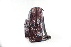 North Pole floral backpack in a maroon color,School backpack, College backpack, Travel backpack, Laptop backpack, Colorful backpack, Durable backpack