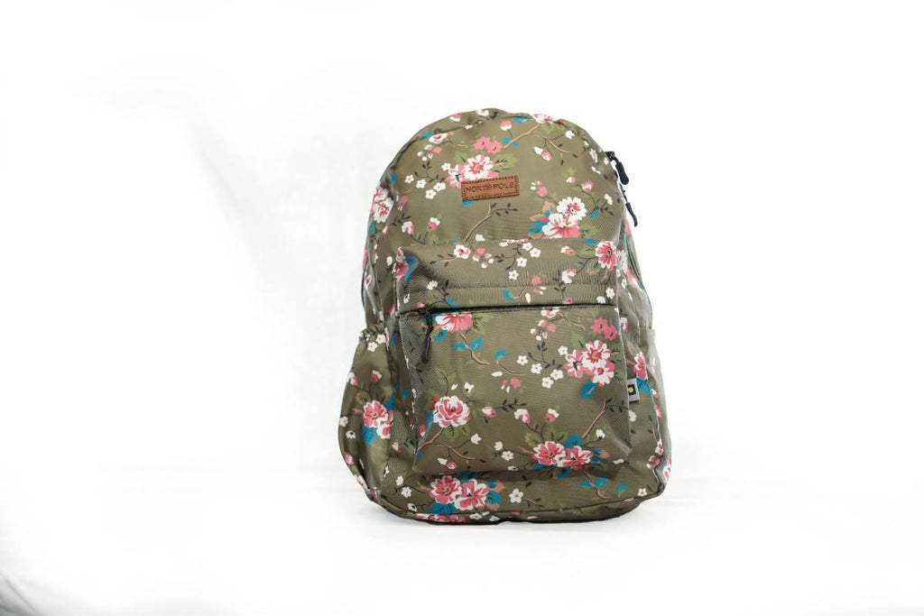 North Pole| GINGER floral print backpack,Stylish backpack, Trendy backpack, Casual backpack, School backpack, College backpack, Travel backpack, Laptop backpack
