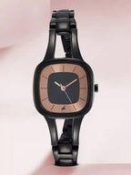 Fastrack Quartz Analog Grey Dial Metal Strap Watch