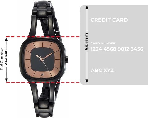 Fastrack Quartz Analog Grey Dial Metal Strap Watch