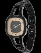 Fastrack Quartz Analog Grey Dial Metal Strap Watch