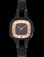 Fastrack Quartz Analog Grey Dial Metal Strap Watch